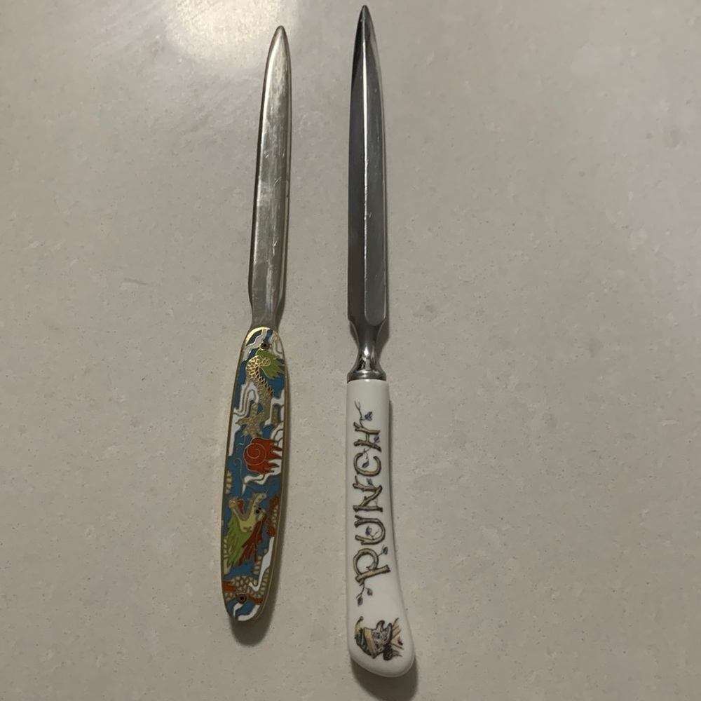VINTAGE letter openers- set of 2